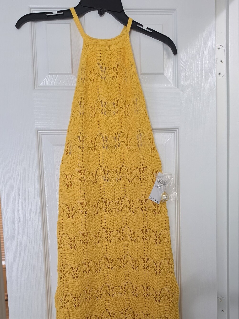 House of Harlow 1960 Yellow Crochet Knit Top